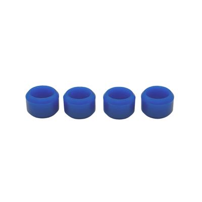 SPITBOARDS Fingerboard Pro Wheels with Real Ball Bearings, Professional CNC Polyurethane Quality, Street Wheels Shape (Blue)