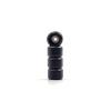 SPITBOARDS Fingerboard Pro Wheels with Real Ball Bearings, Professional CNC Polyurethane Quality, Street Wheels Shape (Black) view 1