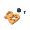 Abbasi Metal Motor Mount Holder and 19T Motor Gear for 144002 144010 124016 124017 Brushless RC Car Parts,Yellow view 1