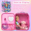 Ecore Fun 5 Items 18 inch Dolls Bag Set and Accessories Including 18 Inch Doll Clothes, Shoes, Sunglasses, Doll Backpack and Toy Dog view 4