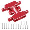 OGRC Aluminum Alloy Gearbox Mount Transmission Plate Gearbox Base Upgrade Parts for SCX24 C10 JLU Deadbolt Gladiator Bronco Axial 1/24 Crawler Car (Red) view 1