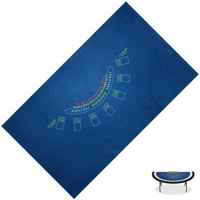 BALIKEN Rectangular 86'' X 50" Blackjack Tabletop Casino Felt Professional Grade Mat