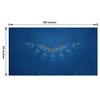 BALIKEN Rectangular 86'' X 50" Blackjack Tabletop Casino Felt Professional Grade Mat view 2
