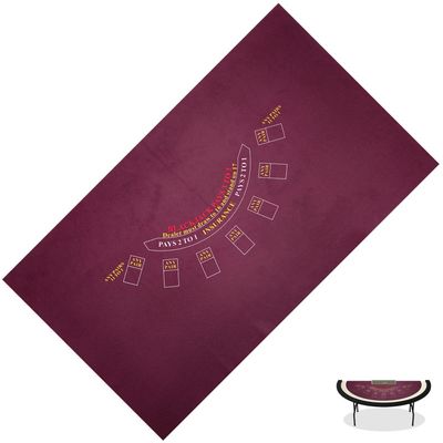 BALIKEN Rectangular 86'' X 50" Blackjack Tabletop Casino Felt Professional Grade Mat