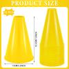 Woanger 12 Pieces Cheer Megaphone for Party Favors Sports Cheers Party Noisemaker DIY Plastic Megaphone for Sports Match Mardi Gras Outdoor Activities(Yellow) view 2