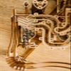 Wood Trick Wooden Marble Run Spiral Electric Motorized - Wooden 3D Puzzles for Adults to Build - 13x13 - Roller Coaster Mechanical Wooden Model Kits for Adults to Build view 2