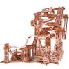 Wood Trick Wooden Marble Run Spiral Electric Motorized - Wooden 3D Puzzles for Adults to Build - 13x13 - Roller Coaster Mechanical Wooden Model Kits for Adults to Build view 3