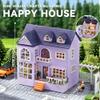 Flever Dollhouse Miniature DIY House Kit Creative Room with Furniture for Romantic Valentine's Gift (Happy House) view 2