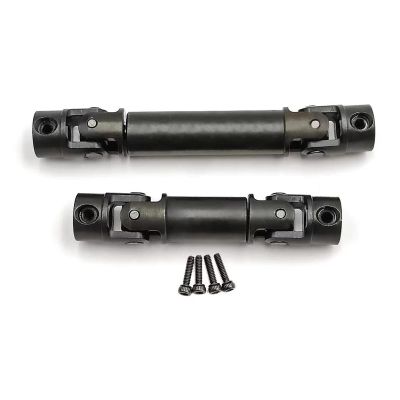 XSYGO Drive Shaft Steel Front Rear Center Driveshafts for 1/18th TRX4M Defender Bronco RC Crawler Car Upgrades (Black)