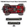 XSYGO Drive Shaft Steel Front Rear Center Driveshafts for 1/18th TRX4M Defender Bronco RC Crawler Car Upgrades (Black) view 3