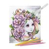 Nebulous Stars Watercoloring Book Set Featuring Estrelia 20 Unique Illustrations, 15 Watercolor Pencils, Refillable Brush, and Artistic Tools for Kids Ages 7+ view 3