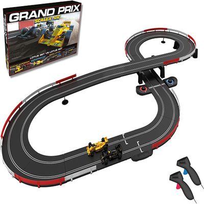 Scalextric Grand Prix 1980's Lotus 98T vs Lotus 99T 1:32 Slot Car Race Track Set C1432T
