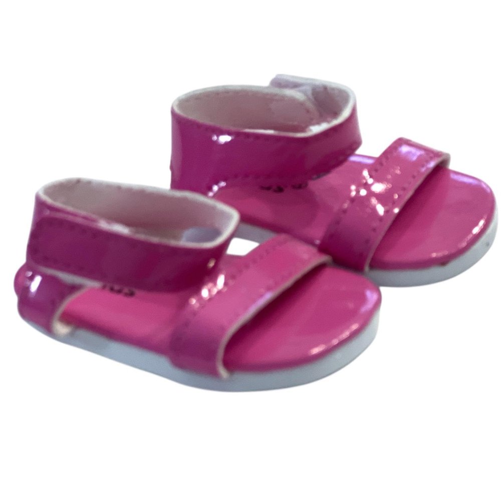 18 Inch Doll Shoes- Bright Colored Sandals for Your 18 Inch Kennedy and Friends Fashion Girl Dolls (Fuschia)