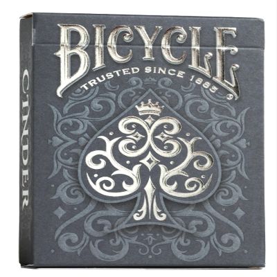 Bicycle Cinder Premium Playing Cards, Silver Smoke Foil, 1 Deck