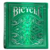 Bicycle Jacquard Premium Playing Cards, Silver and Emerald Green, 1 Deck view 1