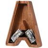 Piggy Bank for Kids Boys Girls, Wooden Large Letter Piggy Bank Alphabet Money Bank with Initial A, Coin Bank Fun Gifts for Birthday, Christmas, Festival, Baby Shower view 1