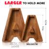 Piggy Bank for Kids Boys Girls, Wooden Large Letter Piggy Bank Alphabet Money Bank with Initial A, Coin Bank Fun Gifts for Birthday, Christmas, Festival, Baby Shower view 3