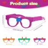 Hooqict 9 Pcs DIY Building Bricks Glasses Building Blocks Games for Kids Creative Building Block Birthday Party Favors, Carnival Party Games Supplies view 2