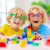 Hooqict 9 Pcs DIY Building Bricks Glasses Building Blocks Games for Kids Creative Building Block Birthday Party Favors, Carnival Party Games Supplies view 3