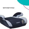 Cosco Topside Backless Booster Car Seat, Lightweight Booster Seats for Cars 40-100 lbs, Backless Booster Seat for Car, Rainbow view 2