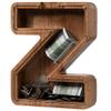 Piggy Bank for Kids Boys Girls, Wooden Large Letter Piggy Bank Alphabet Money Bank with Initial Z, Coin Bank Fun Gifts for Birthday, Christmas, Festival, Baby Shower view 1