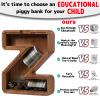 Piggy Bank for Kids Boys Girls, Wooden Large Letter Piggy Bank Alphabet Money Bank with Initial Z, Coin Bank Fun Gifts for Birthday, Christmas, Festival, Baby Shower view 4