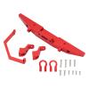 OUKENS RC Car Front Bumper Metal Aluminium Car Defender with Trailer Buckle for MN D90 D91 D96 MN99 MN99S Defender 1/12 RC Car(Red) view 1