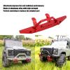 OUKENS RC Car Front Bumper Metal Aluminium Car Defender with Trailer Buckle for MN D90 D91 D96 MN99 MN99S Defender 1/12 RC Car(Red) view 2