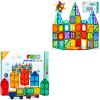 FNJO Magnetic Tiles 100 pcs(Including 2 Cars) + 110 pcs(no car) view 1