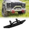 OUKENS RC Car Front Bumper Metal Aluminium Car Defender with Trailer Buckle for MN D90 D91 D96 MN99 MN99S Defender 1/12 RC Car(Black) view 3