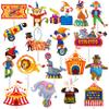 Circus Cupcake Toppers 36pcs - Carnival Party Decoration Cake Cupcake Picks for Circus Theme Birthday Party & Baby Shower view 1