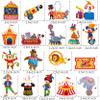 Circus Cupcake Toppers 36pcs - Carnival Party Decoration Cake Cupcake Picks for Circus Theme Birthday Party & Baby Shower view 3