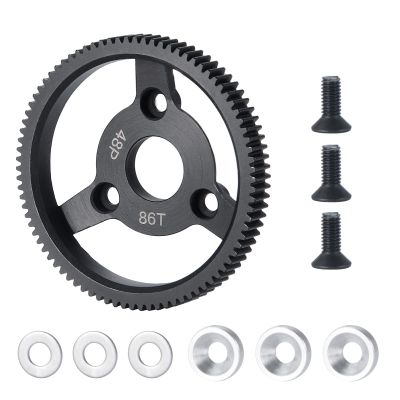MOHERO Metal Spur Gear 48P 86T Transmission Gears for 1/10 Slash 2wd Rustler Stampede Telluride RC Car