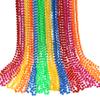 GiftExpress 72pc 33" 7mm Neon Beaded Necklaces, Bulk Mardi Gras Party Beads Necklaces, Holiday Beaded Costume Necklace for Party view 1