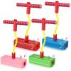 4 Pcs Pogo Stick Foam Pogo Jumper for Kids Foam Pogo Jumper Pogo Stick Toy Fun and Safe Jumping Stick for Teens Adults Outdoor Indoor Sports Gift,Makes Squeaky Sounds and Squeaks with Each Hop view 1