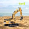 Qcar Drill Excavator Construction Vehicle Toys Heavy Duty Alloy Hydraulic Hammer Truck, 1:50 Scale Diecast Site Drill Digger Toy Truck for Kids 8,9,10,11,12 Year Old and up view 4