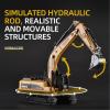 Qcar Excavator Construction Vehicle Toys Heavy Duty Alloy Hydraulic Excavator, 1:50 Scale Diecast Site Digger Toy Truck for Kids 8,9,10,11,12 Year Old and up view 2