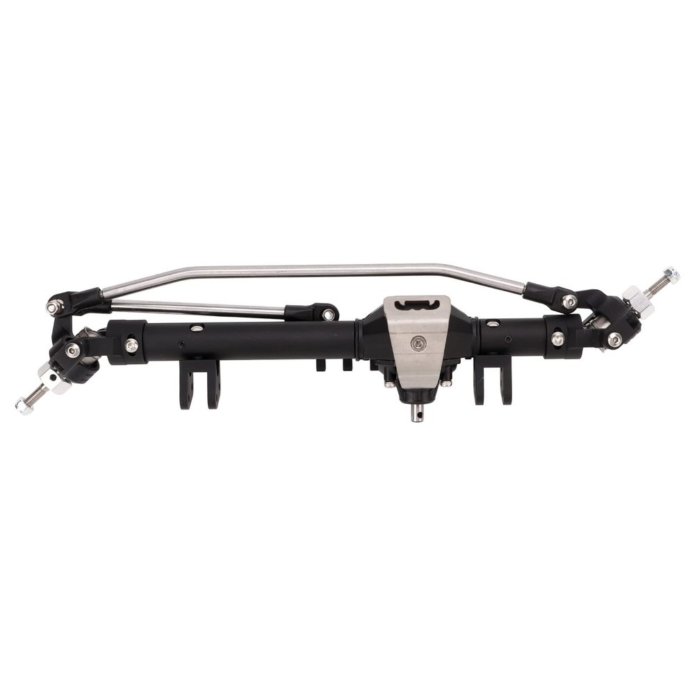 1/10 RC Front Axle CNC Alloy & Hardened Steel Shape Weihnachten for Wraith 90018 90020 90045 RR10 90048 90053 2 Colors Car Model Parts (Black)
