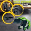 Qcar 3 in 1 Skid Steers Loader Construction Vehicles Toys,1:50 Scale Diecast Site Loader with Metal Forklift and Grab Shovel Set, Toy Trucks for Kids 8,9,10,11,12 Year Old and up(Green) view 4