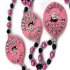 Gasparilla Surrender the Booty Pink Pirate Necklace New Orleans Mardi Gras Festival Party view 2