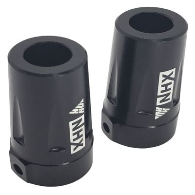 NHX RC Aluminum Straight AXLE Adapter/Rear Lockout for Axial Wraith / RR10 -Black