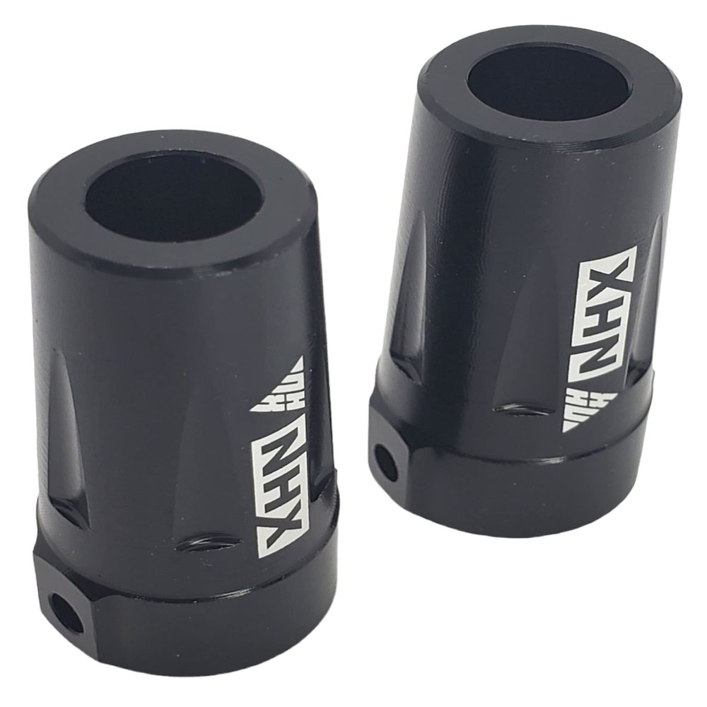 NHX RC Aluminum Straight AXLE Adapter/Rear Lockout for Axial Wraith / RR10 -Black