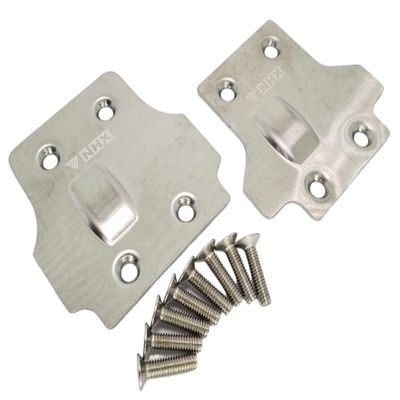 NHX RC Stainless Steel Front/Rear Skid Plates for 1/8 BLX Kraton/Outcast/Talion/Typhon