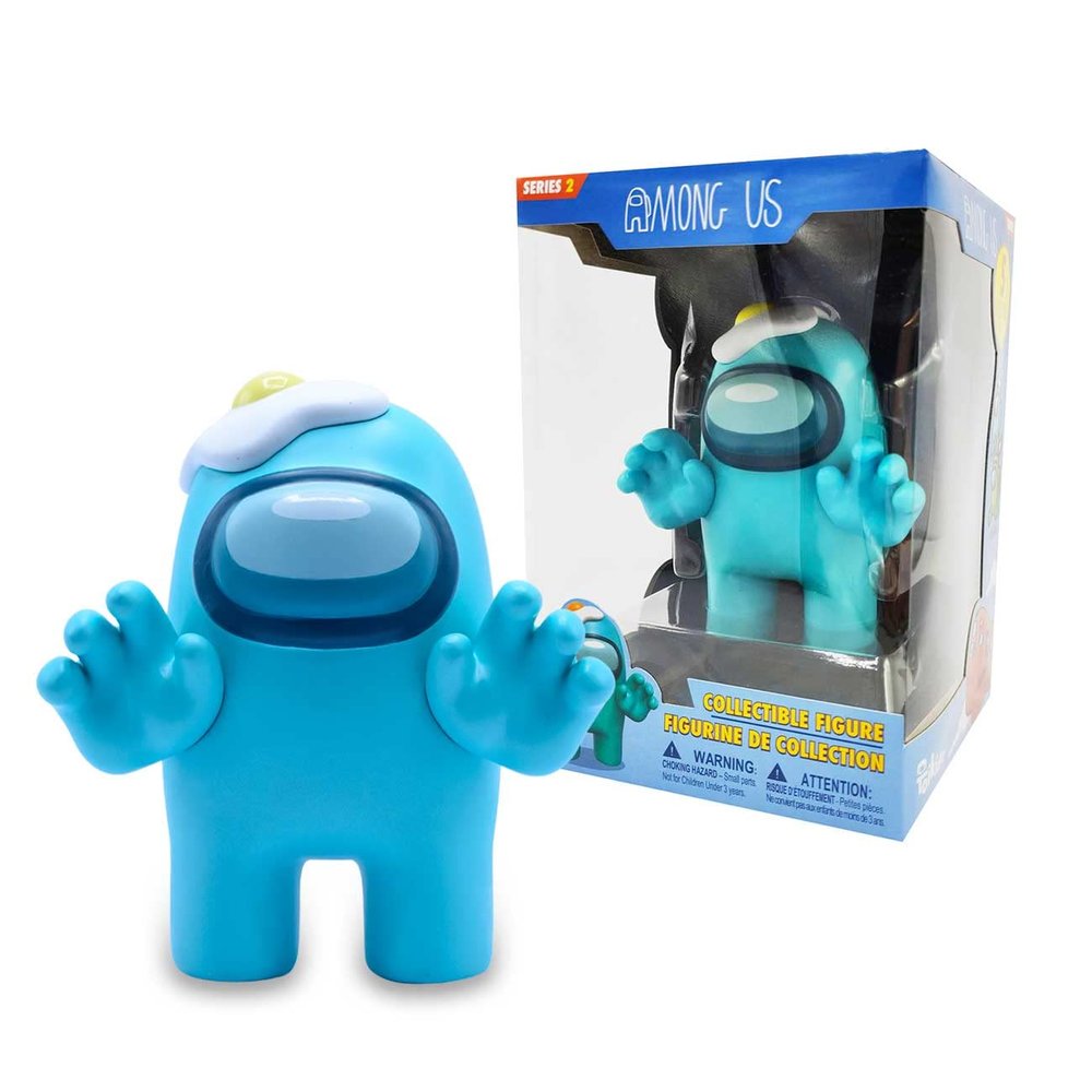 Among Us Series2 7 Aquamarine Crewmate with Egg Official Just Toys Collectible Figure