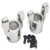 NHX RC Aluminum Front C Hubs/Spindle Carrier (2) for Axial Wraith / RR10 -Silver view 1