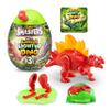 Smashers Mini Jurassic Light Up Dino Egg (Stegosaurus) by ZURU Collectible Egg, Volcano Slime, Fossil Toy, Dinosaur Toys, T-Rex Toy for Boys and Kids view 1