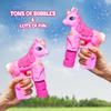 Unicorn Bubble Guns with Batteries  2-Pack Leak-Free Automatic Bubble Machine & Blower Toys for Toddlers & Kids | Bubble Shooter Set with Solution Included | Ready to Play & Newly Upgraded view 2