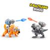 Smashers Dino Island T-Rex Battles (Black Version) by ZURU 50+ Surprises Boys Collectible Dinosaur T-Rex Triceratops Surprise Slime Sand Compounds Discovery view 2