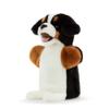 DEMDACO Animalcraft Black and Brown 11 Inch Stuffed Plush Puppet Roman The Bernese Mountain Dog view 2