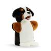 DEMDACO Animalcraft Black and Brown 11 Inch Stuffed Plush Puppet Roman The Bernese Mountain Dog view 3